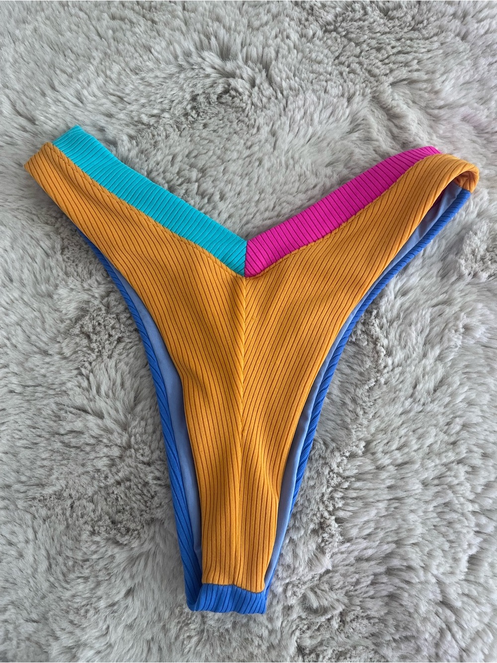 One One Colorblock Retro Bikini Bottom - Picture 2 of 3